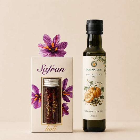 3 gr Safran ve Kabak Çekirdeği Yağı 250 ml - 2 li Avantaj Seti